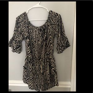 Off the shoulder romper, size small!